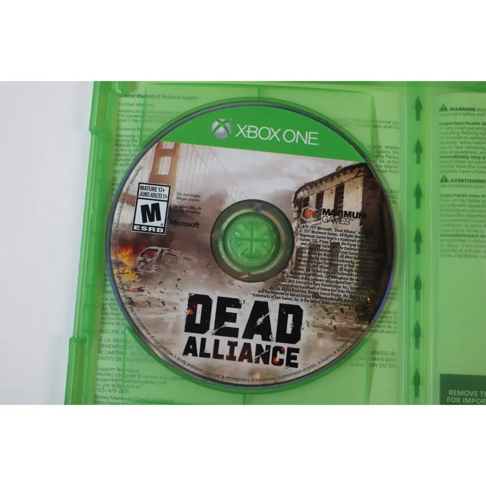 Dead Alliance (Microsoft Xbox One, 2017) Authentic, tested/works
